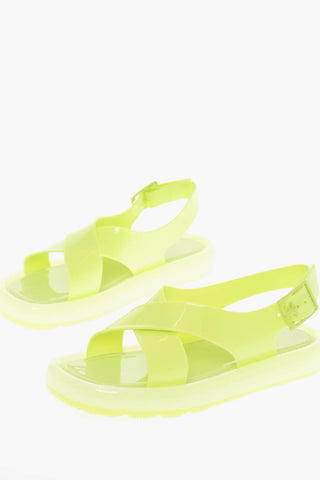 Criss Cross Rubber Sandals