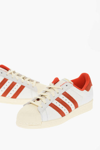 Leather SUPERSTAR 82 Sneakers with Contrasting Details