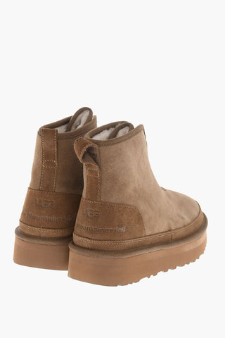 WHITE MOUNTAINEERING Suede Leather Boots