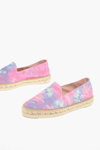 Tie Dye Printed Canvas Espadrillas