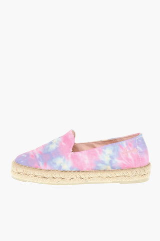 Tie Dye Printed Canvas Espadrillas