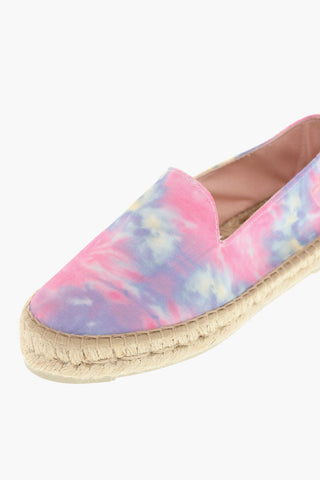 Tie Dye Printed Canvas Espadrillas