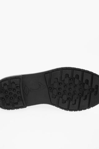 Leather Derby Shoes With Constrasting Seams