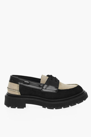 Scarpe Derby In Pelle Scamosciata