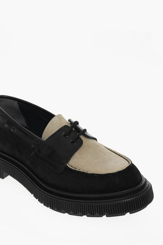 Scarpe Derby In Pelle Scamosciata