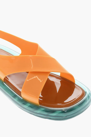 Sandali In Gomma Criss Cross