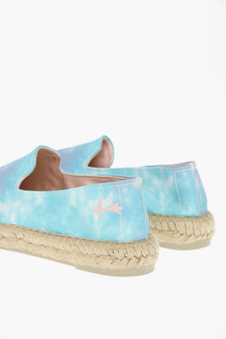Tie Dye Printed Canvas Espadrillas
