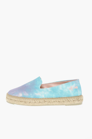 Tie Dye Printed Canvas Espadrillas