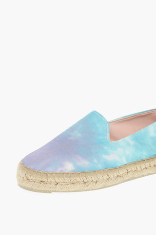 Tie Dye Printed Canvas Espadrillas