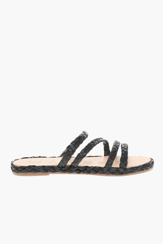 Braided Raffia Slides
