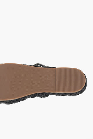 Braided Raffia Slides
