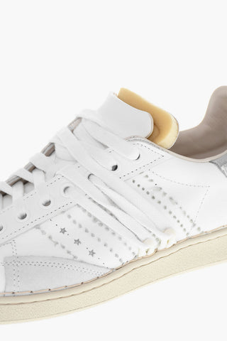 Glitter Details  STRIPELESS Leather Low-Top Sneakers