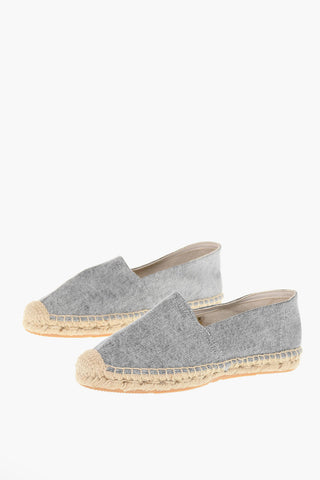Espadrillas In Canvas Con Suola In Gomma