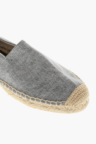 Espadrillas In Canvas Con Suola In Gomma