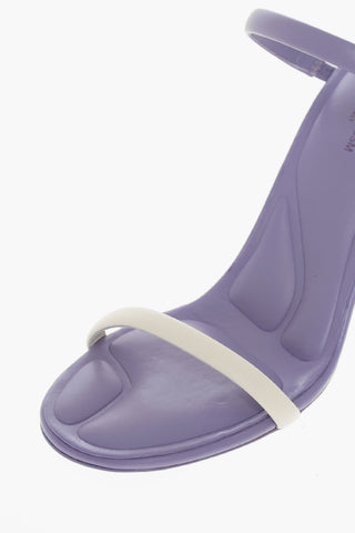 Sandali In Pelle Con Tacco 8 cm