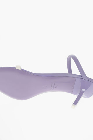 Sandali In Pelle Con Tacco 8 cm
