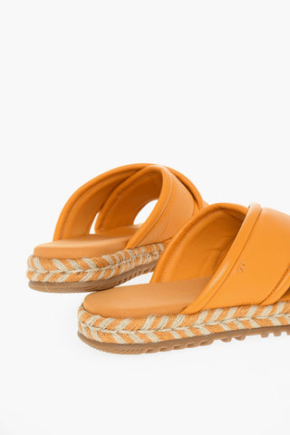 Leather CRISS CROSS Slides