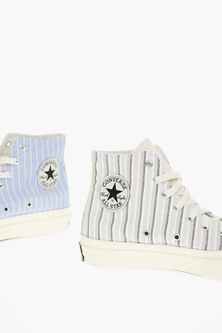 Sneakers High-Top CHUCK 70 HI In Canvas Con Stampa A Righe