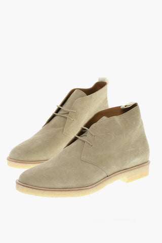 Rubber Soles Suede Leather Desert Boots