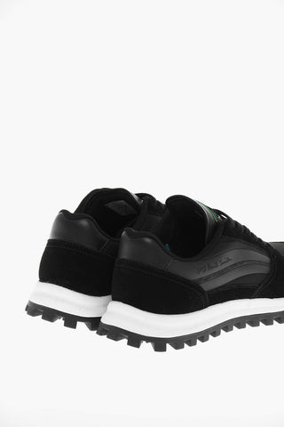 Leather And Fabric DAMON Low-Top Sneakers