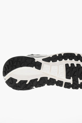 Logo Print Leather Low-Top Sneakers