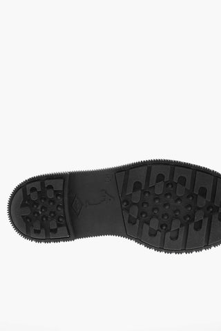 Rubber Soles Suede Leather Loafers
