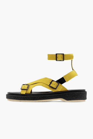Sandali In Pelle Scamosciata Con Monk Strap