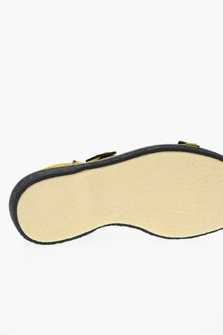Sandali In Pelle Scamosciata Con Monk Strap