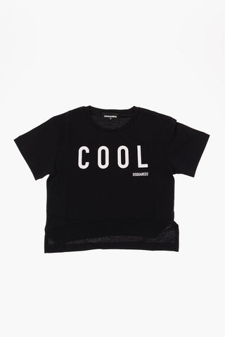 Contrasting Printed Crew-neck T-Shirt