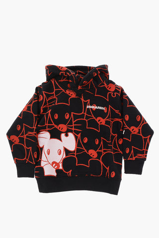Two-Tone COOL FIT Hoodie with All-Over Printed Mouse