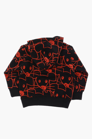Two-Tone COOL FIT Hoodie with All-Over Printed Mouse
