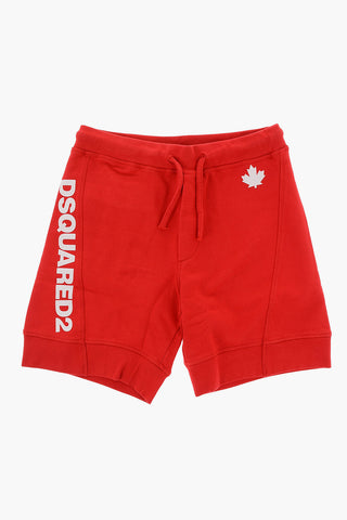 Shorts in Felpa con Logo Stampato