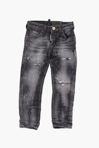 Vintage Effect Stretch Denim SKATER Jeans