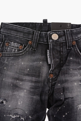 Vintage Effect Stretch Denim SKATER Jeans