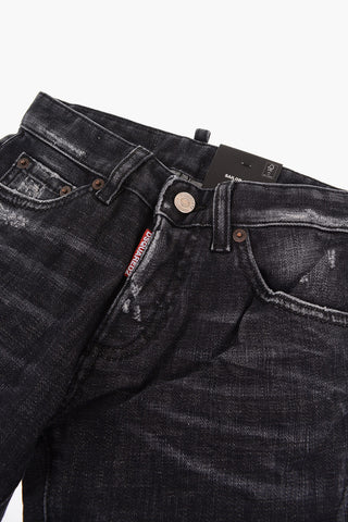 Cuffed Hem Vintage Effect SAILOR Dark Wash Jeans