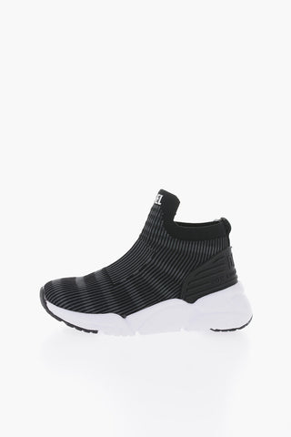 Two Tone S-MILLENIUM PAD Sock Sneakers With Contrasting Sole