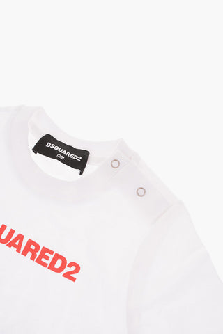 All-Over Printed Logo and Crew-Neck T-shirt