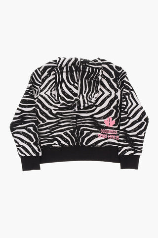 SPORT EDTN.05 Animal Printed Hoodie with Zip Closure