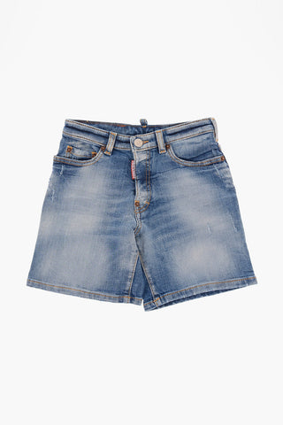 5 Pockets Shorts with Visible Stiching