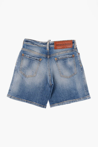 5 Pockets Shorts with Visible Stiching