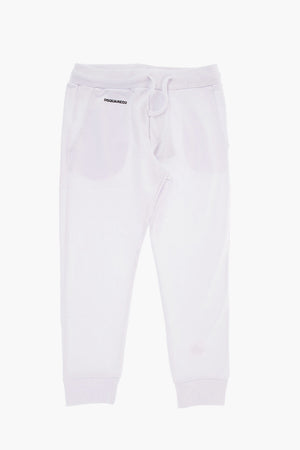 Jogginghose aus gebürsteter Baumwolle mit kontrastierendem Logodruck