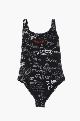 Costume Da Bagno Intero Stampato All-Over