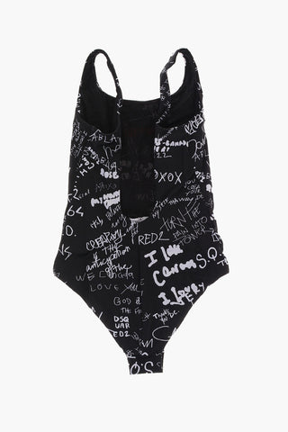 Costume Da Bagno Intero Stampato All-Over