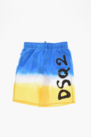 Costume da Bagno Boxer Effetto Sfumato