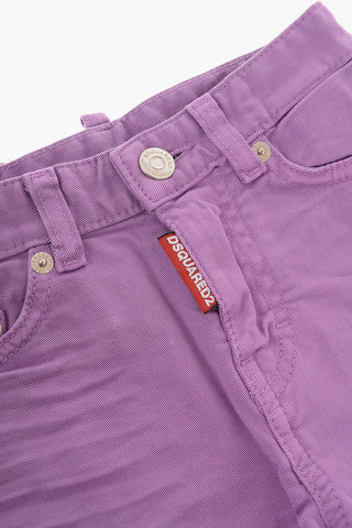 Shorts in Cotone Stretch a Tinta Unita