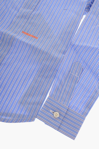 Pencil Striped Shirt with Classic Collar