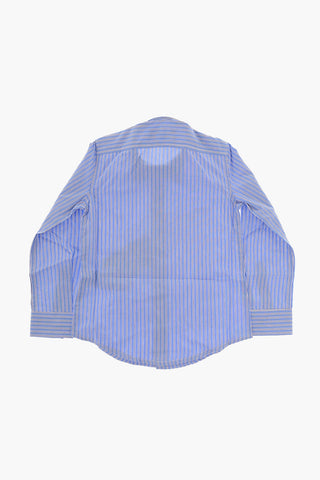 Pencil Striped Shirt with Classic Collar