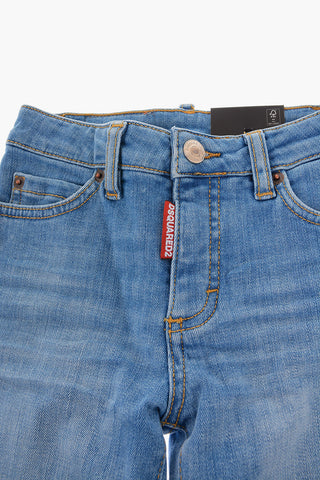 Distressed BOSTON Jeans with Logo-Button