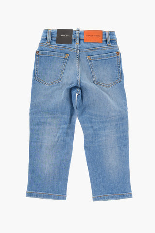 Distressed BOSTON Jeans with Logo-Button