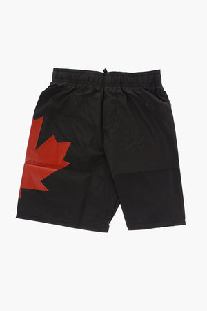 Swim Shorts with Back Logo Print
